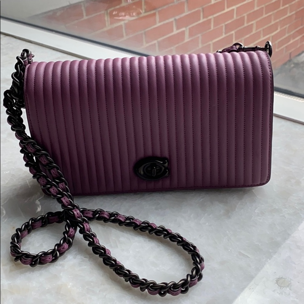 Coach 1941 Quilted Gunmetal Primrose Pink